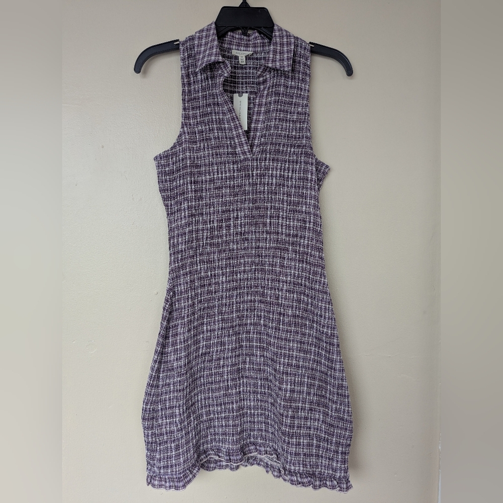 NWT! Pilcro (Anthropologie) Smocked Gingham Mini Dress, Pink Combo (SIZE MED)